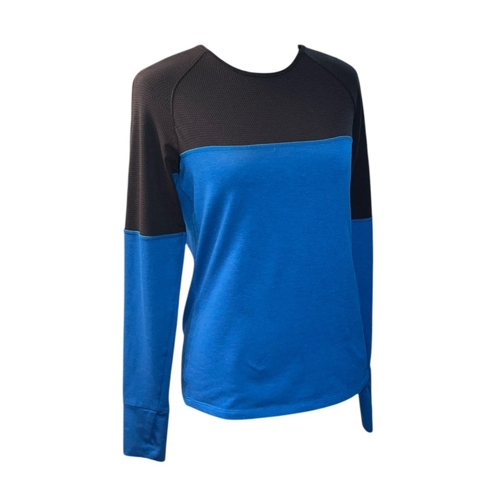 SkirtSports Blue and Black Long Sleeve Top